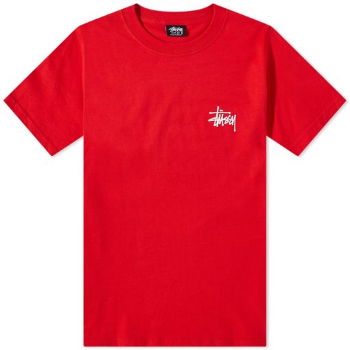 The only official website of Stussy Basic Tee Red Online | outletstussy.com